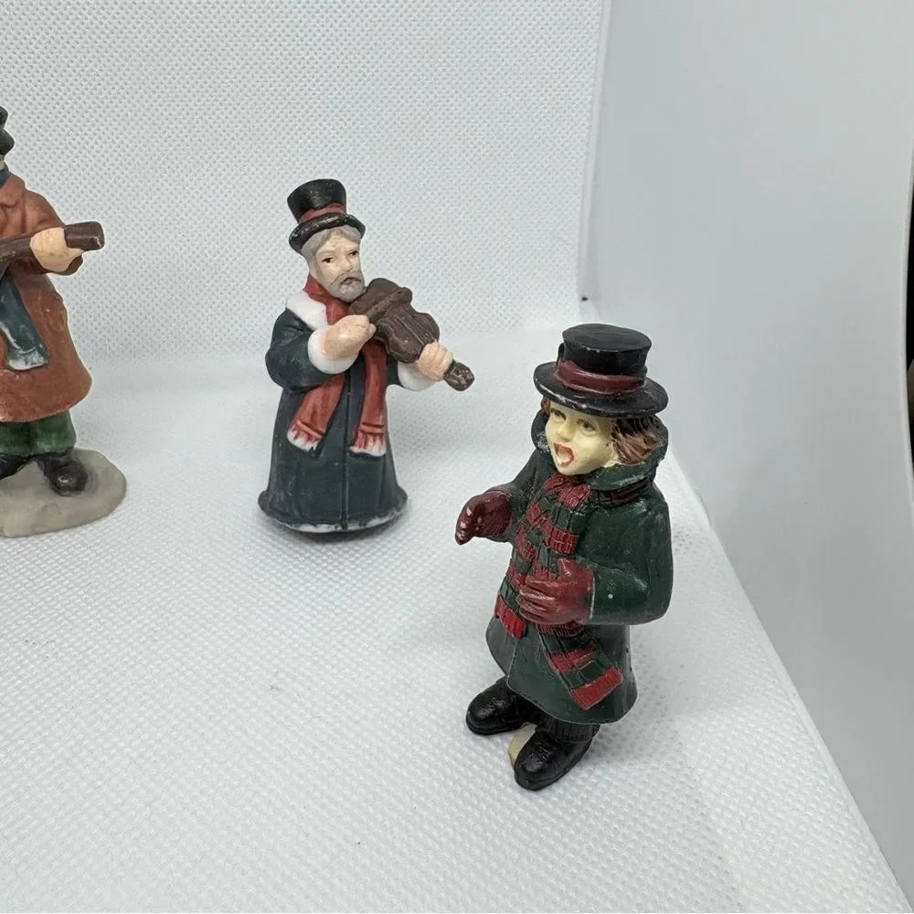 Vintage Lemax Victorian style Holiday Carolers Figurine Set of 4 - Picture 2 of 12